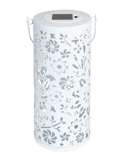 Allsop Punched Metal Solar Bloom Lantern