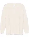 Allude 3d-knit Sweater In Neutrals