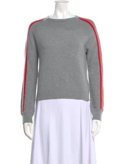 Pre-owned Allude Bateau Neckline Sweater In Gray