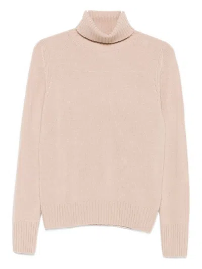 ALLUDE BEIGE TURTLENECK SWEATER