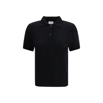 Allude Black Cashmere Dress Shirt In Blue