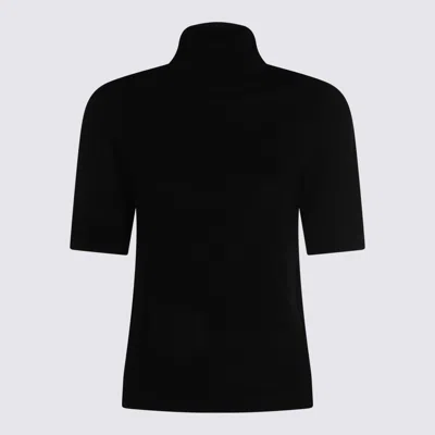 Allude Black Wool Knitwear
