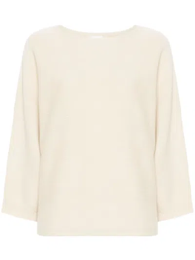 Allude Boat-neck Cashmere Jumper In Neutrals