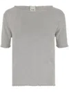 ALLUDE BOAT-NECK T-SHIRT