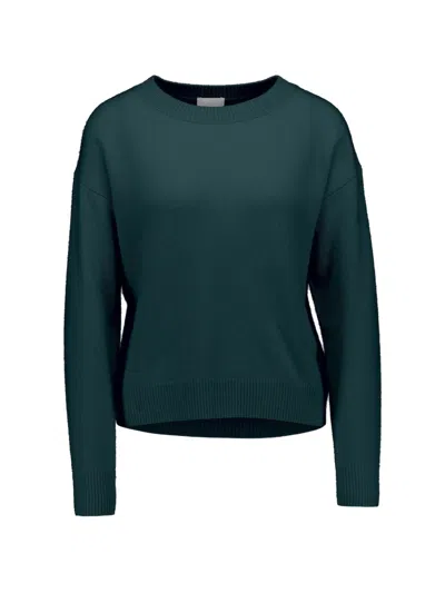 Allude Boat-neck Sweater In Green