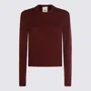 Allude Bordeaux Cashmere Knitwear In Burgundy