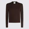 Allude Bordeaux Cashmere Knitwear In Brown
