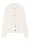 Allude Button-detailed Patch-pocket Cardigan In Neutral