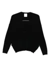 Allude Button-front Cashmere Cardigan In Black