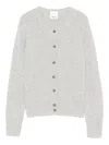 Allude Button-up Cardigan In Gray