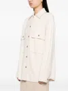 Allude Button-up Wool Cardigan In Neutral