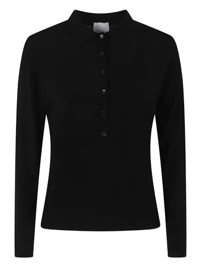 Allude Buttoned Knitwear In Black