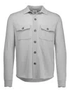 Allude Buttoned Pocket Shirt In Gray