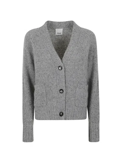 Allude Button-up Cardigan In Gray