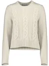 Allude Cable-knit Jumper In Nude
