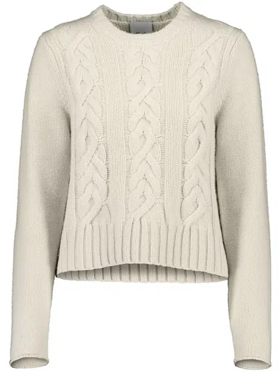 Allude Cable-knit Jumper In Nude