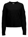 Allude Cable-knit Knit In Black