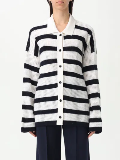 ALLUDE CARDIGAN ALLUDE WOMAN COLOR WHITE,G88895001