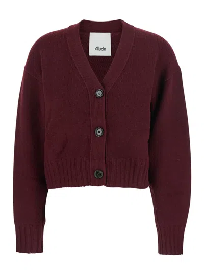 Allude Cardigan In Purple