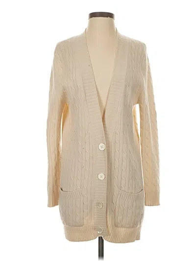 Pre-owned Allude Cardigan Sweater In Tan