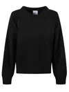 Allude Cashmere And Silk Sweater In Black