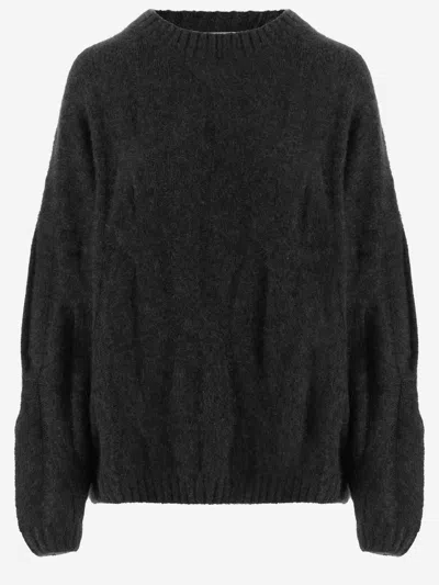 Allude Cashmere And Silk Sweater In Black