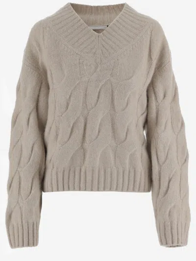 Allude Cashmere And Silk Sweater In Neutral