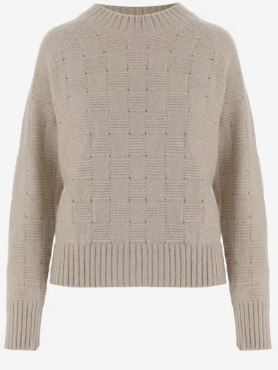 Allude Cashmere And Silk Sweater In Neutral