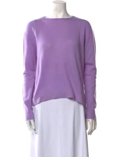 Pre-owned Allude Cashmere Bateau Neckline Sweater In Purple
