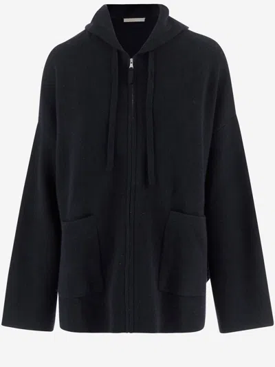 Allude Cashmere Blend Sweatshirt In Black