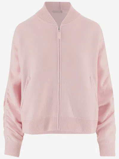 Allude Cashmere Blend Sweatshirt In Pink