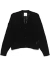 Allude Cashmere Cardigan In Black