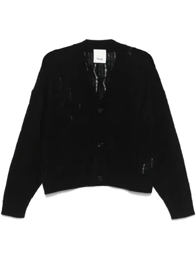 Allude Cashmere Cardigan In Black