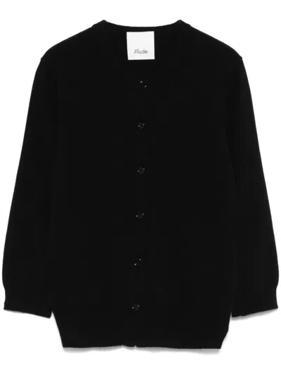 Allude Cashmere Cardigan In Black