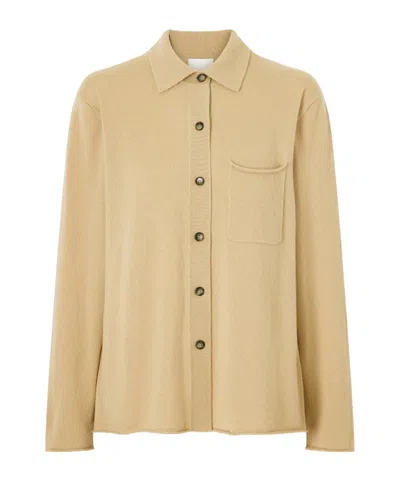 Allude Cashmere Cardigan In Gold