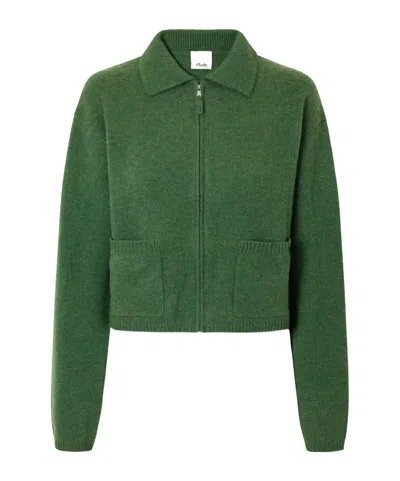 Allude Cashmere Cardigan In Green