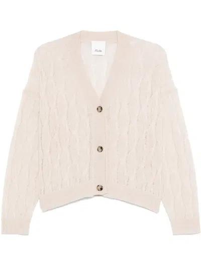Allude Cashmere Cardigan In Neutrals