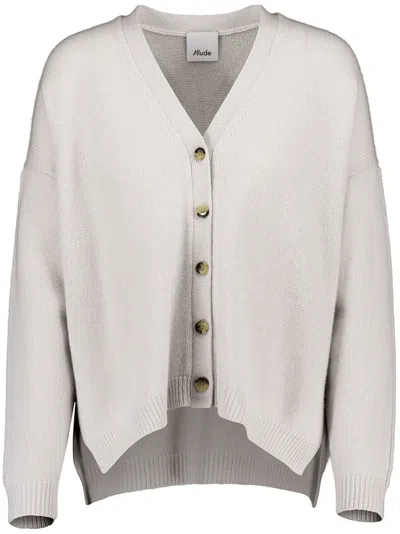 Allude Cashmere Cardigan In Nude