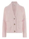 Allude Cashmere Cardigan In Pink