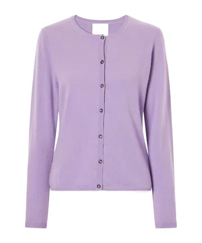 Allude Cashmere Cardigan In Purple