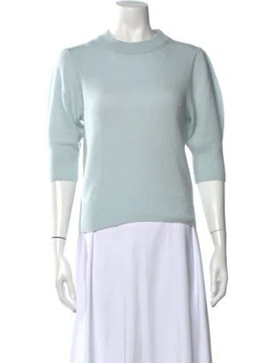 Pre-owned Allude Cashmere Crew Neck Sweater In Blue