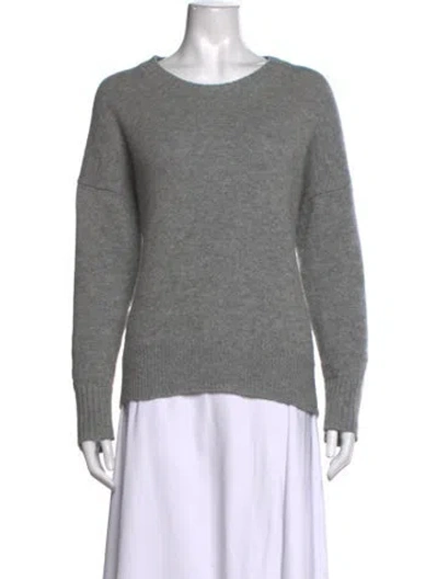 Pre-owned Allude Cashmere Crew Neck Sweater In Grey