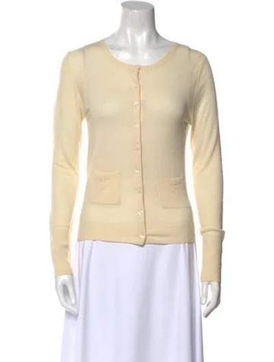 Pre-owned Allude Cashmere Crew Neck Sweater In Neutral