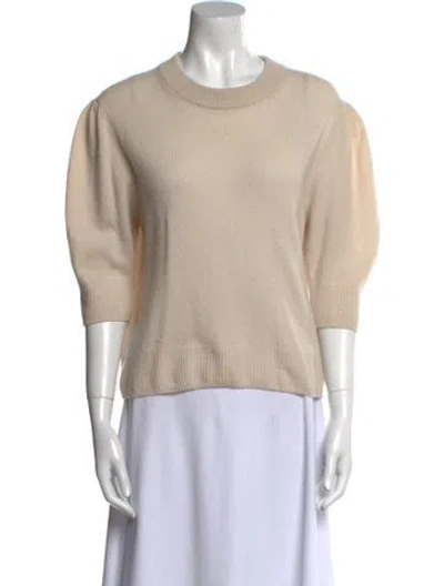 Pre-owned Allude Cashmere Crew Neck Sweater In Neutral