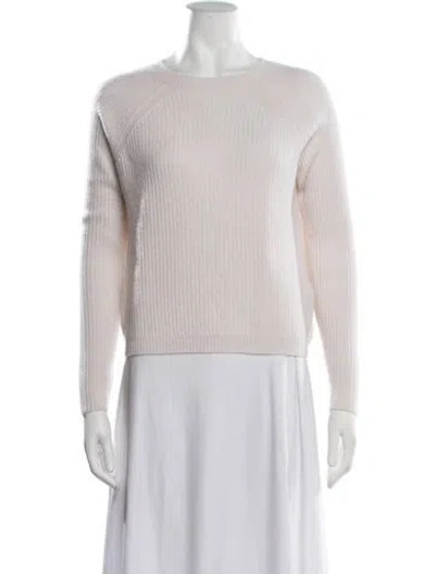 Pre-owned Allude Cashmere Crew Neck Sweater In Neutrals