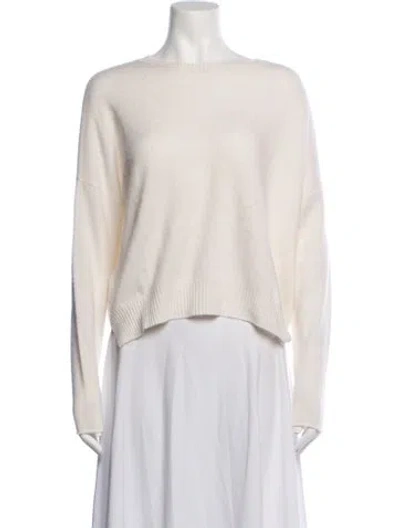 Pre-owned Allude Cashmere Crew Neck Sweater In Neutrals