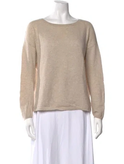 Pre-owned Allude Cashmere Crew Neck Sweater In Neutrals