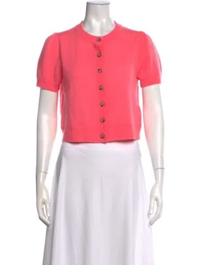 Pre-owned Allude Cashmere Crew Neck Sweater In Pink