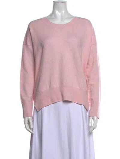 Pre-owned Allude Cashmere Crew Neck Sweater In Pink
