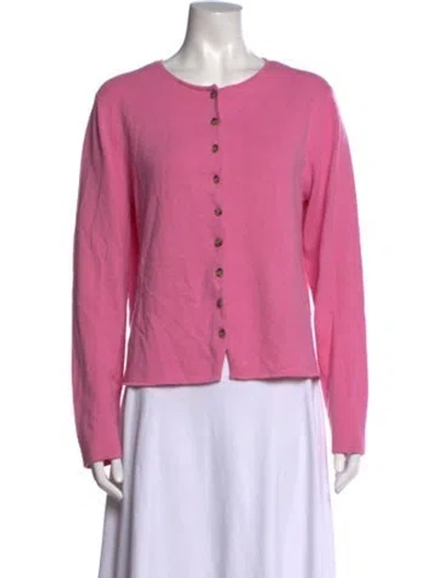 Pre-owned Allude Cashmere Crew Neck Sweater In Pink